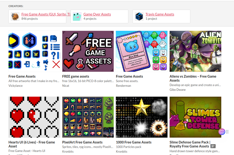 Top 9 Game Asset Sites  Free 2D & 3D Game Assets